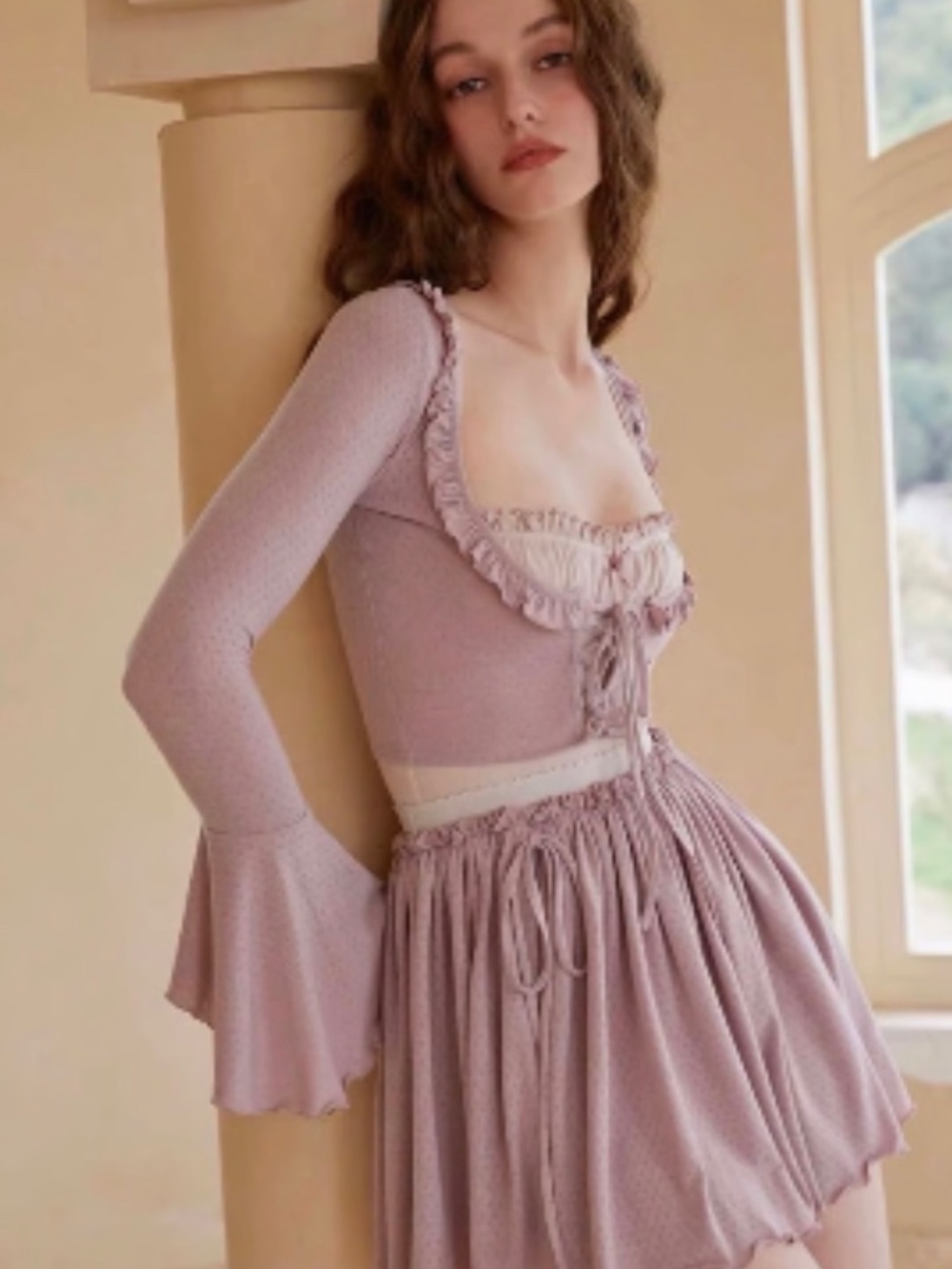 Lacemade Taro knit cami and cardigan - Picture 5 of 13